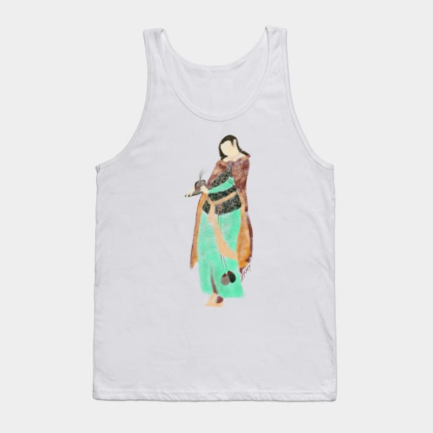 A Persian Woman with Hat Tank Top by LITDigitalArt